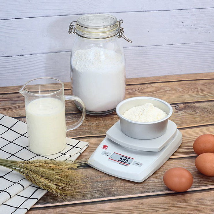 OHAUS - Portable Küchenwaage Kapazität 0,62 kg, Teilung 0,1 g, Abmessung 144 x 205 x 41 mm mm (BxTxH) - GastroDeals
