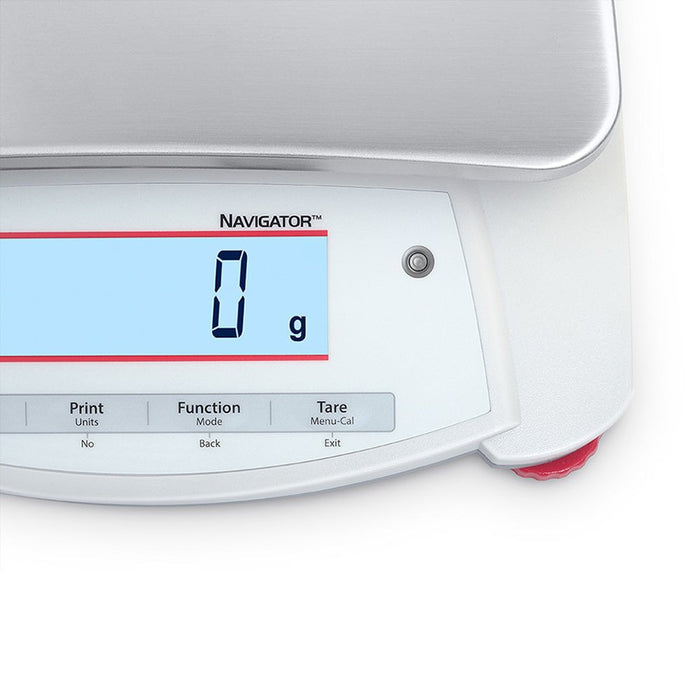 OHAUS - Portable Mehrzweckwaage Ohaus Navigator, 240x250x74 mm (BxTxH), Wägebereich bis 3,2 kg, Teilung 1 g - GastroDeals