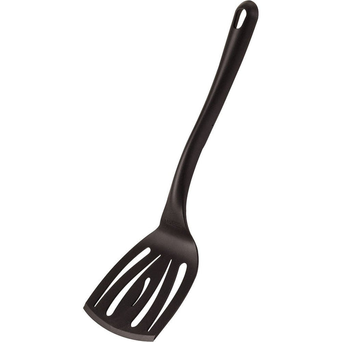 Paderno - Bratenwender geschlitzt, aus glasfaserverstärktem Material, schwarz, Länge 30 cm - GastroDeals