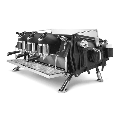 Sanremo Cafe Racer Dolomiti Ledertaschen 3 Gruppig | Siebträgermaschine Espresso Kaffeemaschine