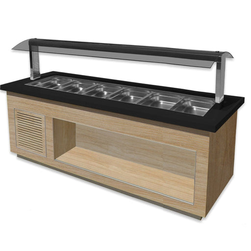 Saro - SARO Heißes Buffet Modell PREMIUM LINE SB-H230 OAK - GastroDeals