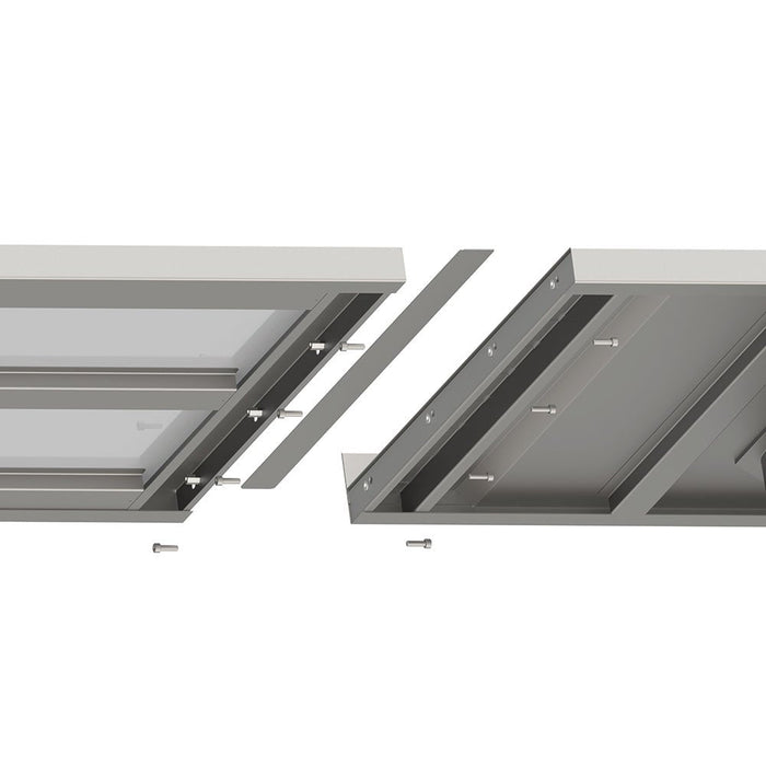 Stalgast - Arbeitsplatte Boxversion 2.0, 3500x700x40 mm, mit Aufkantung - GastroDeals