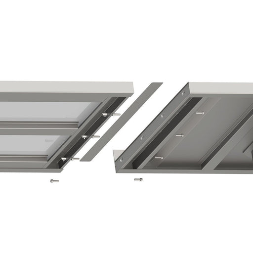 Stalgast - Arbeitsplatte Boxversion 2.0, 5000x700x40 mm, mit Aufkantung - GastroDeals