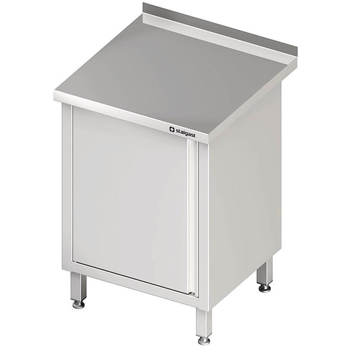 Stalgast - Arbeitsschrank mit Flügeltür, 500x700x850 mm, mit Aufkantung, verschweißt - GastroDeals