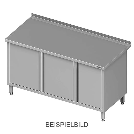 Stalgast - Arbeitsschrank mit Flügeltüren, 1600x700x850 mm, mit Flügeltürschrank links, mit Aufkantung, verschweißt - GastroDeals