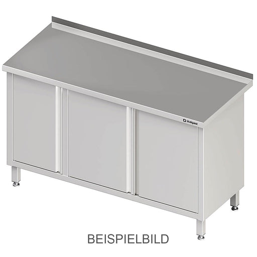 Stalgast - Arbeitsschrank mit Flügeltüren 1900x700x850 mm, ohne Aufkantung, verschweißt - GastroDeals