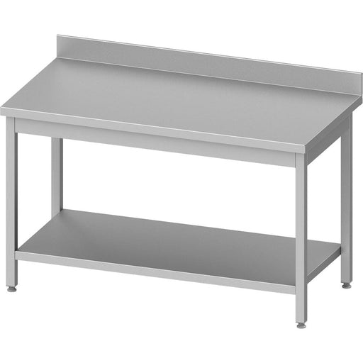 Stalgast - Arbeitstisch ECO mit Grundboden 1400x600x850 mm, mit Aufkantung, Selbstmontage (AISI201) - GastroDeals