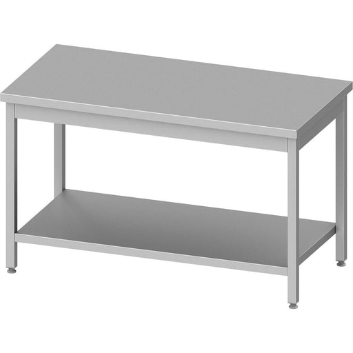 Stalgast - Arbeitstisch ECO mit Grundboden 600x700x850 mm, ohne Aufkantung, Selbstmontage (AISI201) - GastroDeals