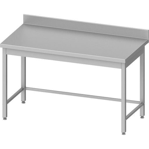 Stalgast - Arbeitstisch ECO ohne Grundboden 1500x600x850 mm, mit Verstrebung und Aufkantung, Selbstmontage (AISI201) - GastroDeals