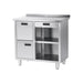 Stalgast - Arbeitstisch für Kaffeemaschine, mit Aufkantung, 1000 x 700 x 1000 mm (BxTxH) - GastroDeals