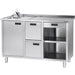Stalgast - Arbeitstisch für Kaffeemaschine, mit Aufkantung, 1500 x 700 x 1000 mm (BxTxH) - GastroDeals
