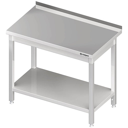 Stalgast - Arbeitstisch mit Grundboden, 1500x700x850 mm, mit Aufkantung, verschweißt - GastroDeals