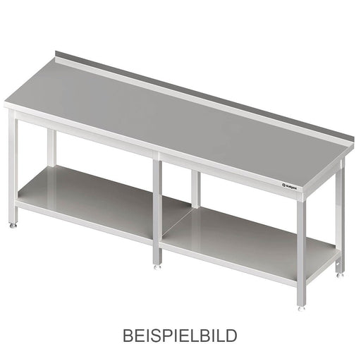 Stalgast - Arbeitstisch mit Grundboden, 2500x700x850 mm, ohne Aufkantung, verschweißt - GastroDeals