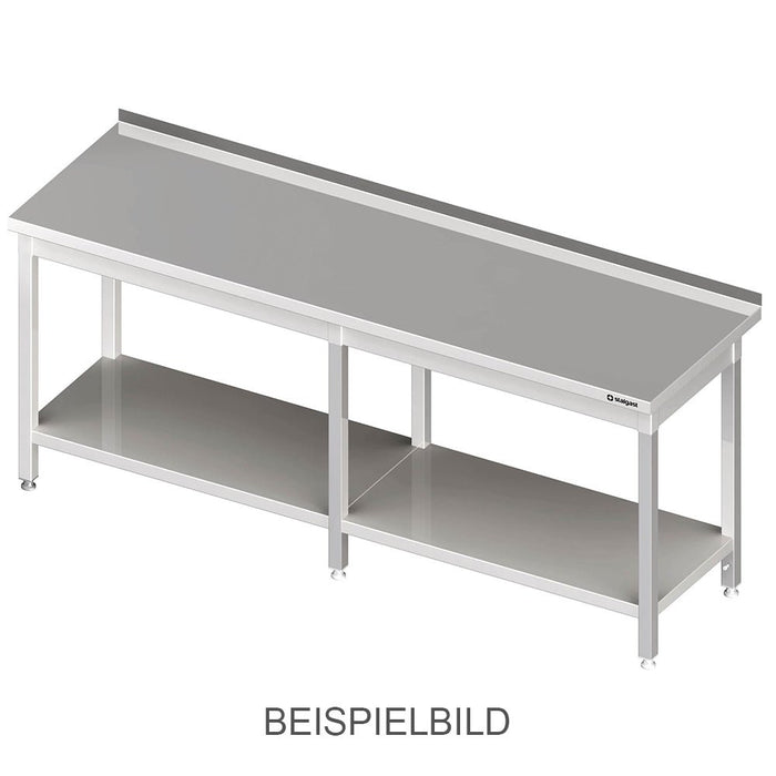 Stalgast - Arbeitstisch mit Grundboden, 2500x700x850 mm, ohne Aufkantung, verschweißt - GastroDeals