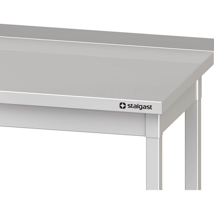 Stalgast - Arbeitstisch ohne Grundboden, 1100x600x850 mm, ohne Verstrebung, mit Aufkantung, verschweißt - GastroDeals