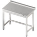 Stalgast - Arbeitstisch ohne Grundboden, 1400x600x850 mm, mit Verstrebung, mit Aufkantung, verschweißt - GastroDeals