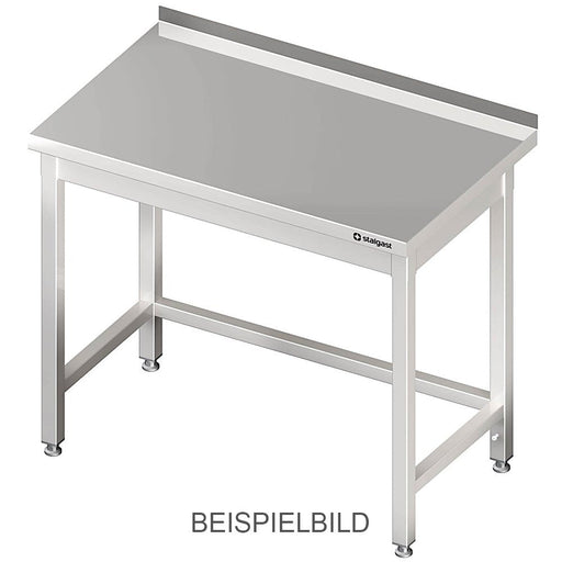 Stalgast - Arbeitstisch ohne Grundboden, 1500x600x850 mm, mit Verstrebung, ohne Aufkantung, verschweißt - GastroDeals