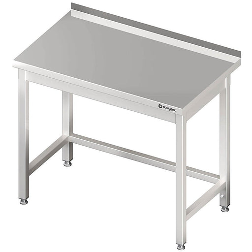 Stalgast - Arbeitstisch ohne Grundboden, 1600x600x850 mm, mit Verstrebung, mit Aufkantung, verschweißt - GastroDeals