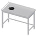 Stalgast - Arbeitstisch ohne Grundboden, 1800x700x850 mm, mit Abfallloch links, mit Aufkantung, verschweißt - GastroDeals