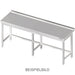 Stalgast - Arbeitstisch ohne Grundboden, 2500x600x850 mm, mit Verstrebung, ohne Aufkantung, verschweißt - GastroDeals
