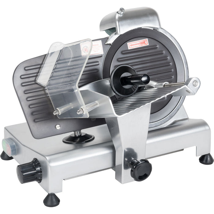 Stalgast - Aufschnittmaschine mit antihaftbeschichteter Anschlagplatte und Messer 220 mm Ø - GastroDeals