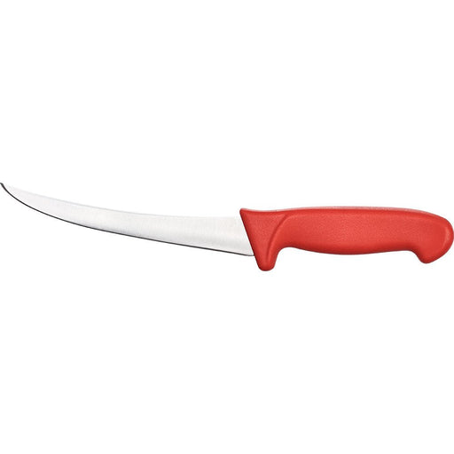 Stalgast - Ausbeinmesser Premium, HACCP, Griff rot, gebogene Edelstahlklinge 15 cm - GastroDeals