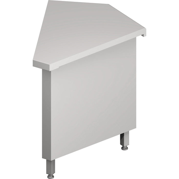 Stalgast - Ausseneckmodul 45° "Free Flow" mit geschlossenem Unterschrank 644x814x880 mm, Edelstahldeckplatte - GastroDeals