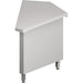 Stalgast - Ausseneckmodul 45° "Free Flow" mit geschlossenem Unterschrank 644x814x880 mm, Edelstahldeckplatte - GastroDeals