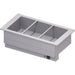 Stalgast - Bain-Marie-Becken "Drop-In" 3xGN 1/1 1155x620x390 mm Edelstahlabdeckung - GastroDeals