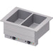 Stalgast - Bain-Marie "Drop-In" 2x GN1/1 Einzelbecken 830x620x390 mm, Edelstahlabdeckung - GastroDeals
