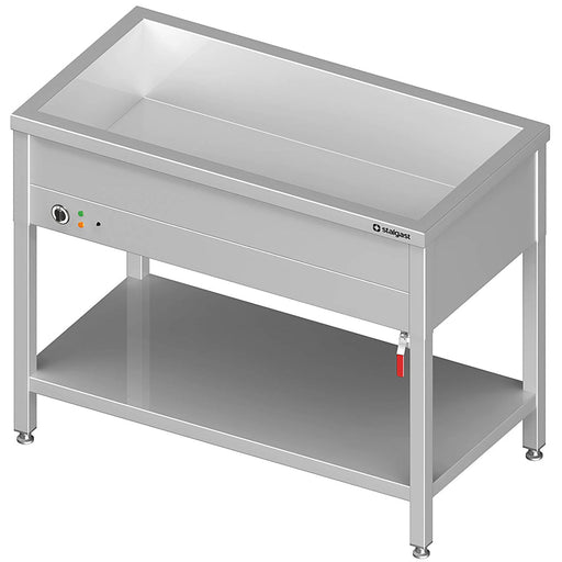 Stalgast - Bain-Marie Standgerät mit einem Becken, für 4x GN1/1410x600x850 mm - GastroDeals
