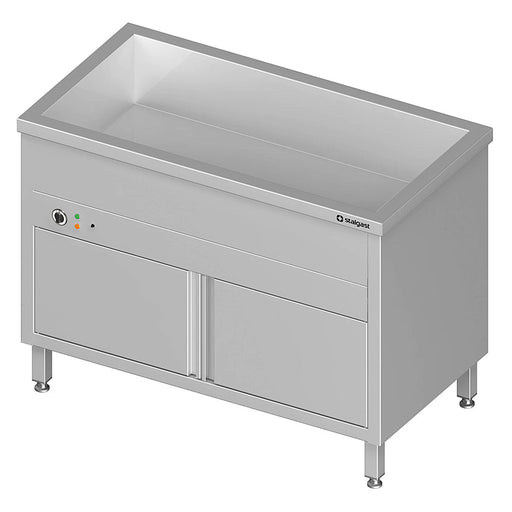 Stalgast - Bain-Marie Standgerät mit geschlossenem Unterbau und einem Becken, für 2x GN1/760x600x850 mm - GastroDeals