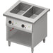 Stalgast - Bain-Marie-Station "Free Flow" 2x GN1/1-Becken, 799x750x880 mm Edelstahlabdeckung - GastroDeals