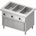 Stalgast - Bain-Marie-Station "Free Flow" 3x GN1/1-Becken, mit Schiebetüren, 1132x750x880 mm Granitabdeckung "Standard G1" - GastroDeals