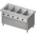 Stalgast - Bain-Marie-Station "Free Flow" 4x GN1/1-Becken, mit Wärmeschrank und Schiebetüren, 1465x750x880 mm Granitabdeckung "Standard G1" - GastroDeals