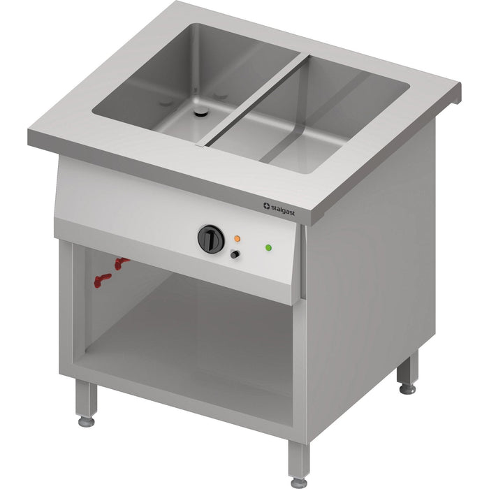 Stalgast - Bain-Marie-Station "Free Flow" mit einem Becken 2x GN1/1, 799x750x880 mm Granitabdeckung "Standard G1" - GastroDeals
