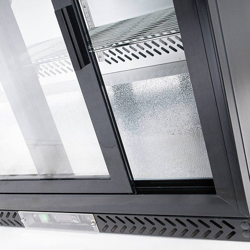 Stalgast - Bar-Kühlschrank mit 2 Glas-Schiebetüren, 202 Liter - GastroDeals