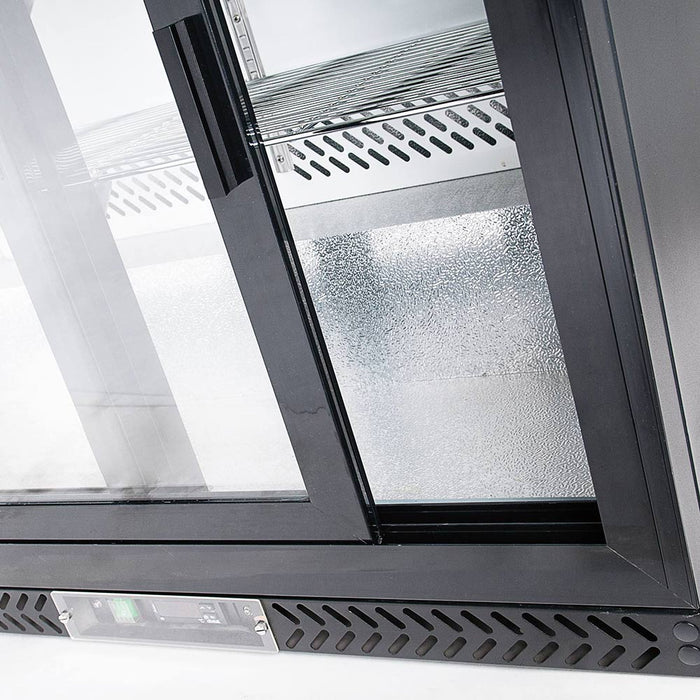 Stalgast - Bar-Kühlschrank mit 2 Glas-Schiebetüren, 202 Liter - GastroDeals