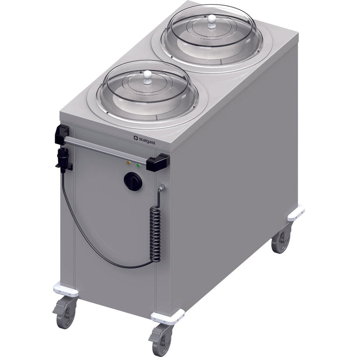 Stalgast - Beheizbarer Doppel-Tellerspender, fahrbar 1000x510x880 mm für Speisenausgabesysteme - GastroDeals