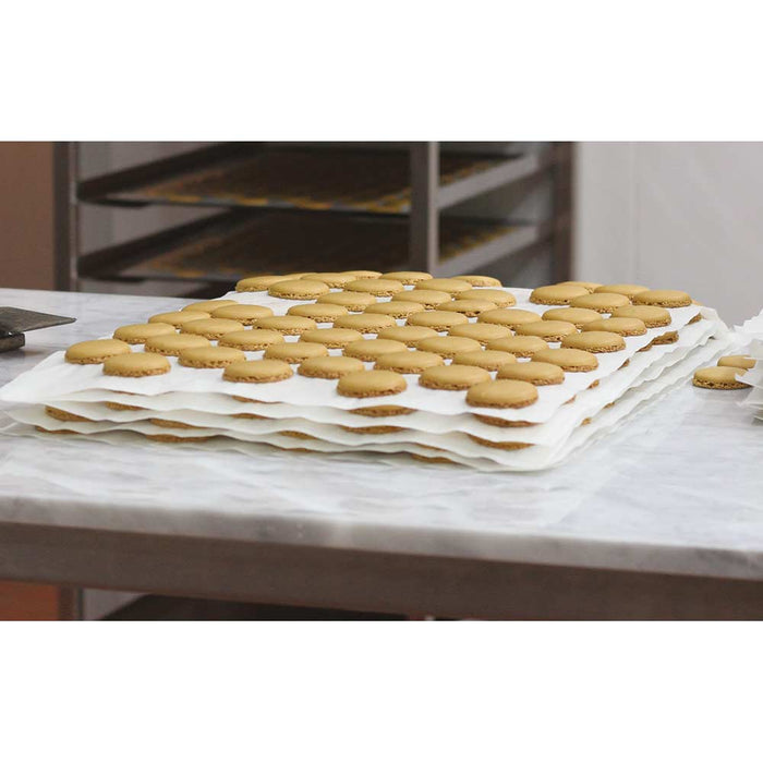 Stalgast - Beschichtetes Backpapier, Zuschnitte je 530x325 mm, 500 Stück, weiß - GastroDeals