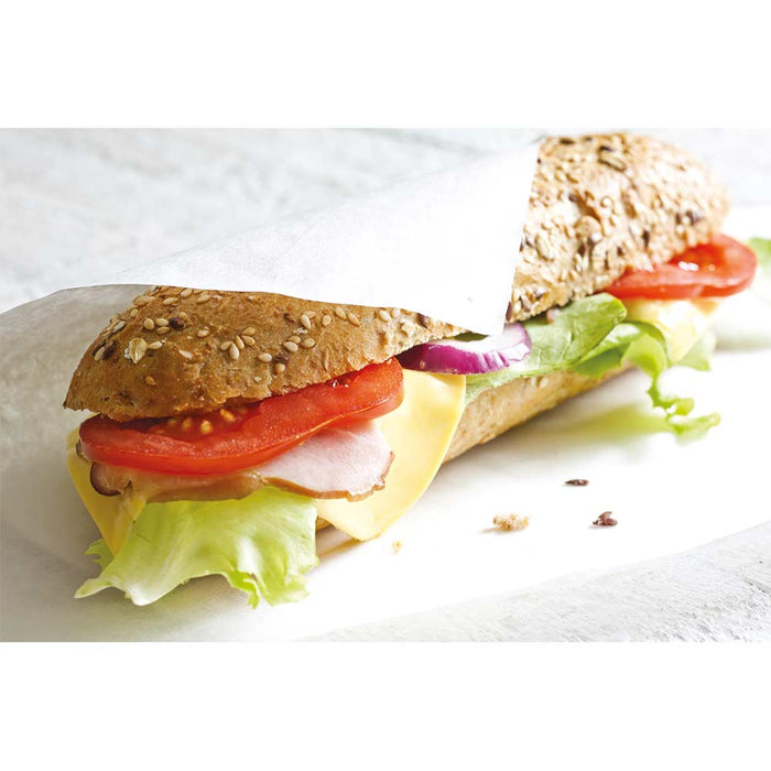 Stalgast - Beschichtetes Backpapier, Zuschnitte je 530x325 mm, 500 Stück, weiß - GastroDeals