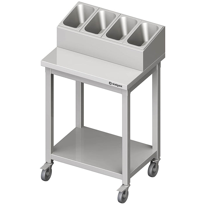 Stalgast - Besteck- und Tablettwagen, 655x500x1100 mm, Selbstmontage - GastroDeals