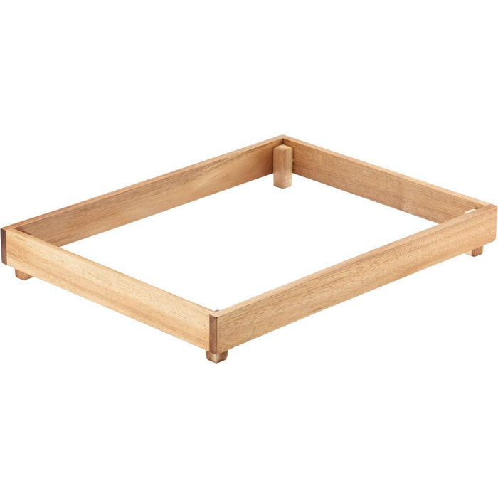 Stalgast - Buffet-Box aus Akazienholz, 420x320x55 mm - GastroDeals