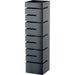Stalgast - Buffet-Ständer hoch, Einschübe winklig, 150x150x570 mm (BxTxH), schwarz - GastroDeals