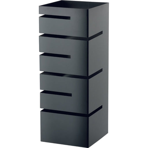 Stalgast - Buffet-Ständer niedrig, Einschübe winklig, 150x150x355 mm (BxTxH), schwarz - GastroDeals
