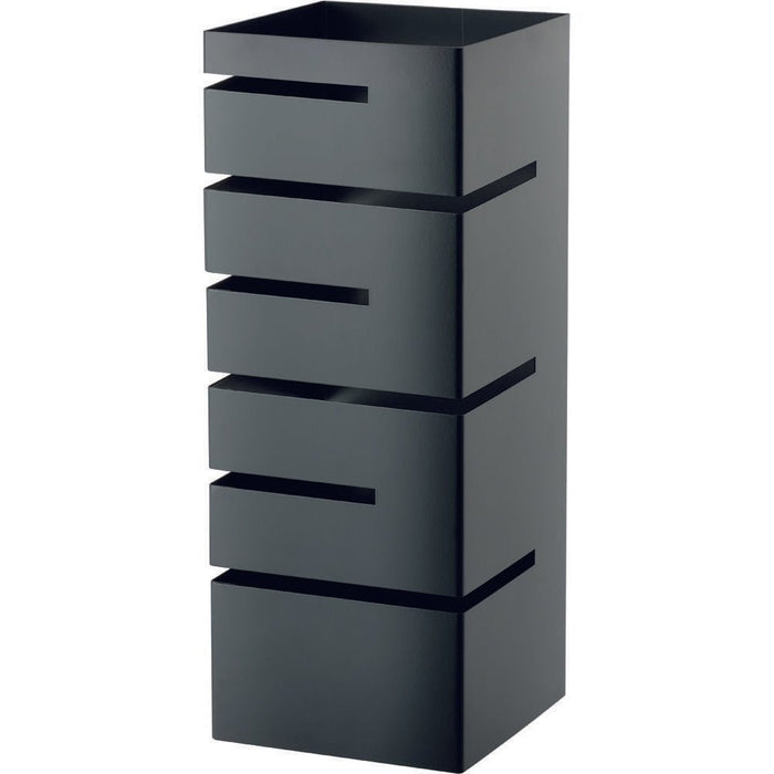 Stalgast - Buffet-Ständer niedrig, Einschübe winklig, 150x150x355 mm (BxTxH), schwarz - GastroDeals