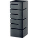 Stalgast - Buffet-Ständer niedrig, Einschübe winklig, 150x150x355 mm (BxTxH), schwarz - GastroDeals