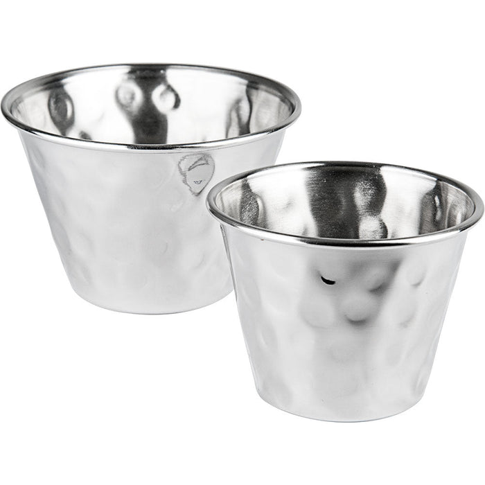 Stalgast - Dip-Schale Edelstahl, Hammerschlagoptik Ø 72 mm, 120 ml - GastroDeals