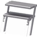 Stalgast - Doppel-Aufsatzbord mit Glas-Hustenschutz 968x540x700 mm für Speisenausgabesysteme - GastroDeals