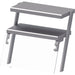 Stalgast - Doppel-Aufsatzbord mit Glas-Hustenschutz und Beleuchtung 968x540x700 mm für Speisenausgabesysteme - GastroDeals